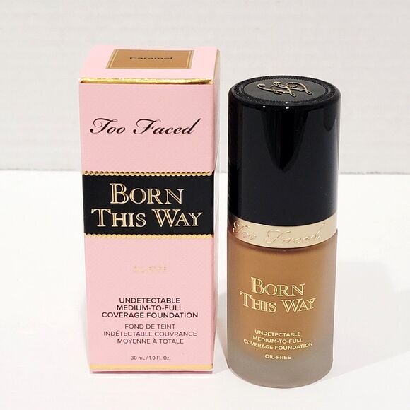 Too Faced Born This Way Undetectable Medium to Full Foundation 1.0 Fl Oz CARAMEL - Picture 1 of 11